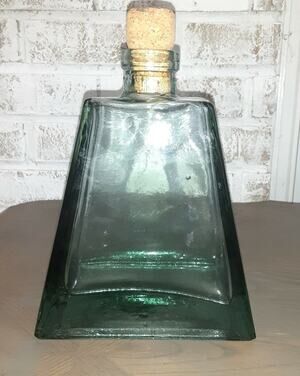 Fortis Exports Korbel Triangular Liquor Decanter Seaside, Cottage, Masculine